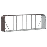 Log Holder Brown 300x45x100 cm Galvanised Steel 364576
