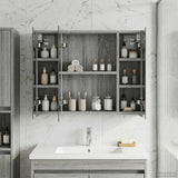 Bathroom Mirror Cabinet Grey Sonoma 60 x 14.5 x 50 cm 889076