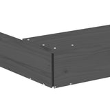 Sandbox with Seats Grey Octagon Solid Wood Pine 825011