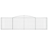 Arched Gabion Baskets 25 pcs 400x30x100/120 cm Galvanised Iron 3146877