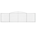 Arched Gabion Baskets 25 pcs 400x30x100/120 cm Galvanised Iron 3146877