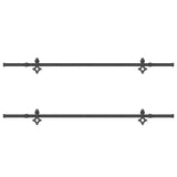 Sliding Door Hardware Kit 427 cm Steel Black 3295792