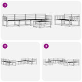 Outdoor Sofa Set 7 pcs White 3386088