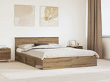 Bed Frame Artisian Oak 140 x 190 cm Engineered wood 3407876