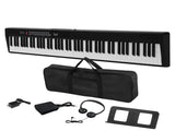 GPP-106 88 Key Folding Piano Semi-Weighted Standard Keyboards Digital Piano with MIDI Bluetooth, 41603756