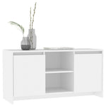 TV Cabinet White 102x37.5x52.5 cm Engineered Wood 809791