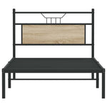 Bed Frame without Mattress Sonoma Oak 100x200 cm Engineered Wood 4106787