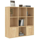 Cabinet Sonoma oak Engineered wood Medium Bookshelf Rectangular 801119
