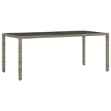 Garden Dining Set 9 pcs Grey Poly rattan 3334876