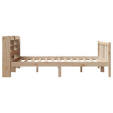 Bed Frame without Mattress 120x200 cm Solid Wood Pine 3306578