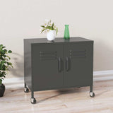 336267 Storage Cabinet Anthracite 60x35x56 cm Steel