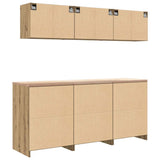 Garage Cabinets 6 pcs Artisan Oak Engineered Wood 3328349
