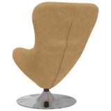 Egg Chair Brown 63 x 73 x 90 cm Velvet 42002732
