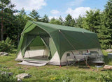 Tunnel Tent with Roof Green 8-Person Polyester and Steel 42028657