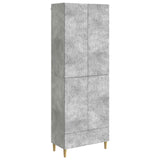 Cabinet Set 2 pcs Concrete Grey Engineered Wood 3416694