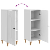 Sideboard High Gloss White 33 x 34.5 x 90 cm Engineered Wood 894139