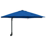Garden Parasol 248 x 248 x 148 cm Polyester and Steel Azurblau 42003250
