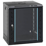 Network Cabinet with Storage Black 53 x 45 x 60 cm Steel 42017655
