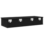 ZNTS Wall Shelf with Drawers Black 100x37.5x19 cm Engineered Wood 859960