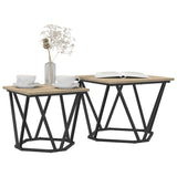 ZNTS Side Tables 2 pcs Sonoma Oak Engineered Wood 868268