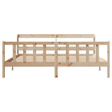 Bed Frame without Mattress 180x200 cm Super King Solid Wood Pine 3306586