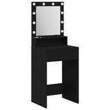 Dressing Table Black Oak 50 x 41 x 135 cm Engineered Wood 865119