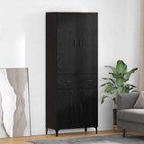 Highboard Black Oak 69.5 x 34 x 180 cm Engineered Wood 3416122