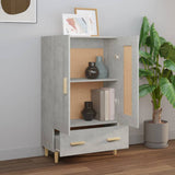 Highboard Concrete Grey 70x31x115 cm Engineered Wood 812568