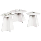 Coffee Table 3 pcs White 873539