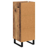 Sideboard Old Wood 34.5 x 34 x 90 cm Engineered Wood and Iron 881654