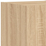 6 Piece TV Wall Cabinets with LED Lights Sonoma Oak 3216890