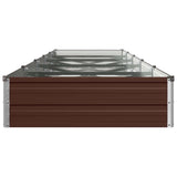 Raised Garden Bed Brown 400 x 80 x 24 cm cold-rolled steel 8006509