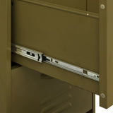 Storage Cabinet Olive Green Steel Medium Ball-Bearing 336180