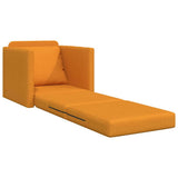 Sofa Bed Dark Yellow 74 x 77 x 81 cm Fabric 4106629