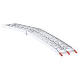 Foldable Motorcycle Ramp 340 kg per ramp 2 pcs Silver Aluminium 42021086