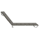 Sunlounger Cushion GEMERT 100% Polyester Grey 200 x 90 x 3 cm 948597