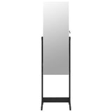 Mirror Jewellery Cabinet Free Standing Black 42x38x152 cm 353257