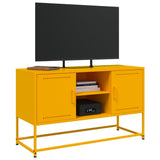TV Cabinet Mustard Yellow 100.5x39x60.5 cm Steel 846515