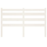Bed Headboard White 206x4x100 cm Solid Wood Pine 818441