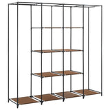 Wardrobe with 4 Compartments Brown 175x45x170 cm 282446