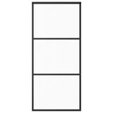 Sliding Door with Hardware Set ESG Glass&Aluminium 90x205 cm 3081940