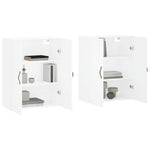 Wall Mounted Cabinets 2 pcs White Engineered Wood 3197889