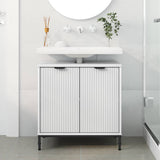 Bathroom Sink Cabinet White 60.5 x 33.5 x 61 cm Engineered wood 883414