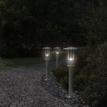 Outdoor Floor Lamps 3pcs Silver 60 cm Stainless Steel 4006350