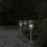 Outdoor Floor Lamp Silver 60 cm Stainless Steel 4006349