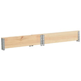 Pallet Collar 100x100 cm Solid Pine Wood 310056