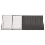 Rabbit Cage Anthracite 201.5x80.5x71 cm Galvanised Steel 171536