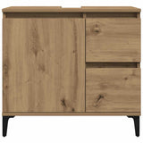 Sink Cabinet Artisan Oak 65x33x60 cm Engineered Wood 857124