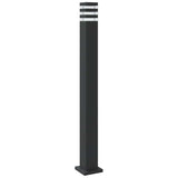 Outdoor Floor Lamps with Sensors 3pcs Black 110 cm Aluminium 4006404