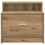 ZNTS Bedside Cabinets with Drawer 2 pcs Artisan Oak 51x31x47 cm 858685